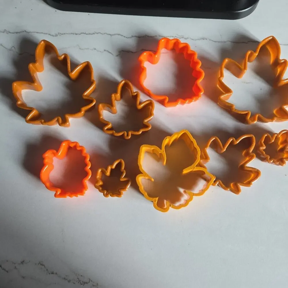 Fall themed cookie cutters plastic 9